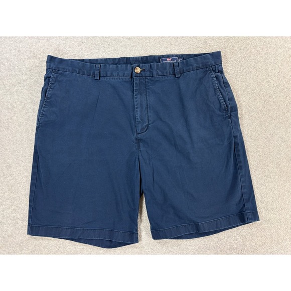 Vineyard Vines Other - Vineyard Vines‎ BREAKER Cotton Flat Front Shorts (Men's 42) Blue - 9"